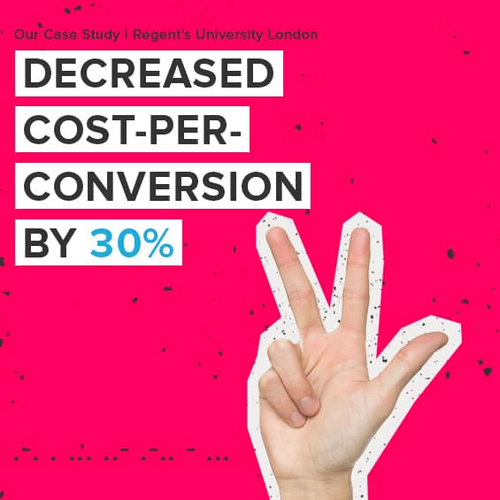 decreased cost per conversion