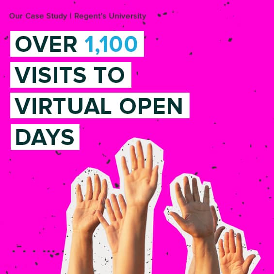 over 1100 visits to virtual open days